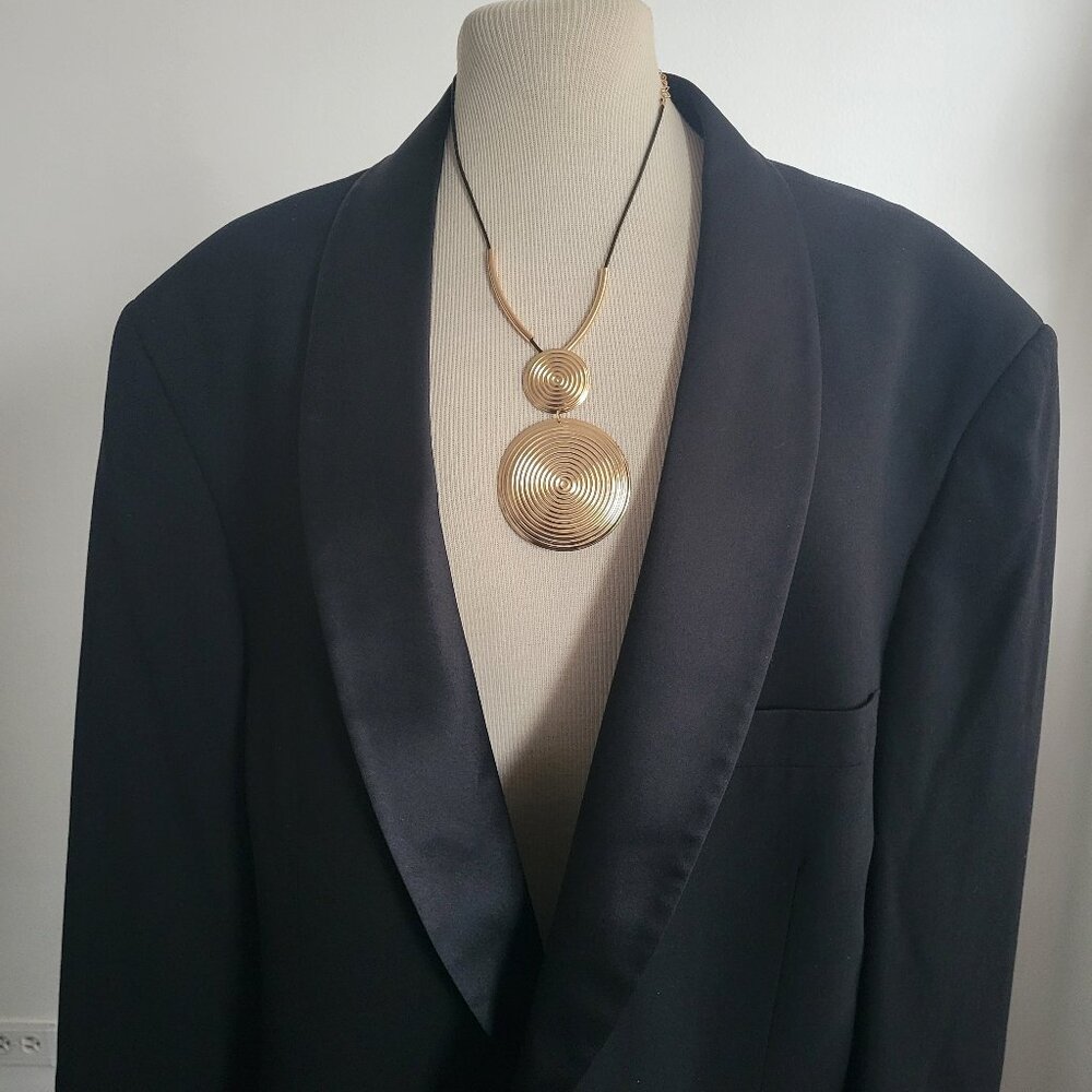 Black-Tuxedo Blazer/ Jacket by Bill Blass  (Sizing: Refer to Measurements)